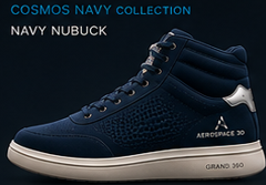 Darryl Allen wearing Navy NuBuck colorway with Aerospace footwear