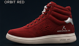 Darryl Allen wearing Orbit Red colorway with Aerospace footwear