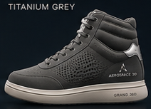 Darryl Allen wearing Titanium Grey colorway with Aerospace footwear